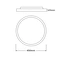modern flat LED ceiling light